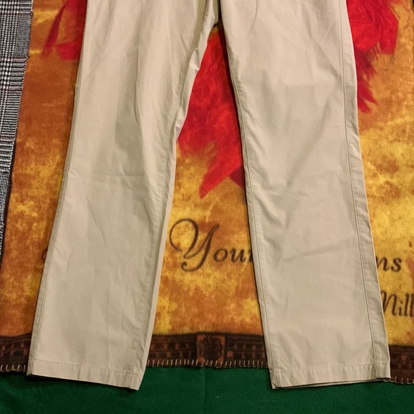 BANANA REPUBLIC-men’s beige pin stripe ‘KENTFIELD’ stretch chino dress pants - Picture 3 of 10